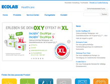Tablet Screenshot of ecolabhealthcare.de